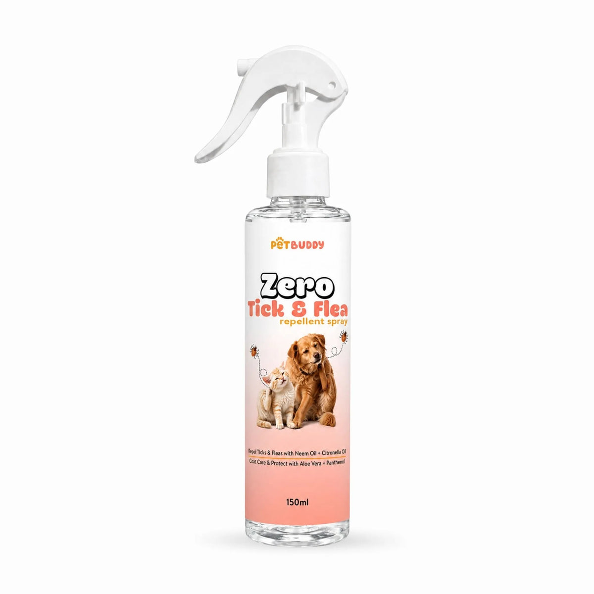 Zero Tick & Flea Repellent Spray for Cats & Dogs