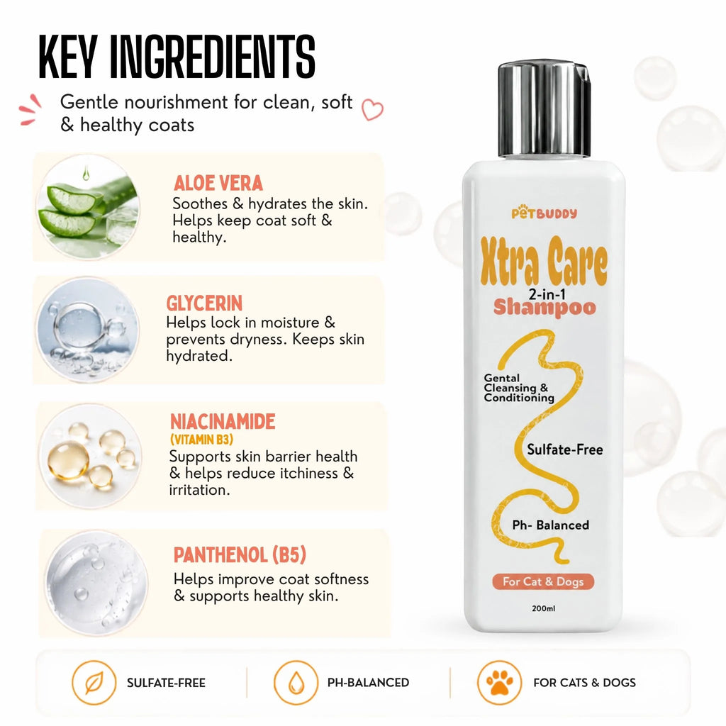 Xtra Care 2-in-1 Shampoo For Cat & Dog