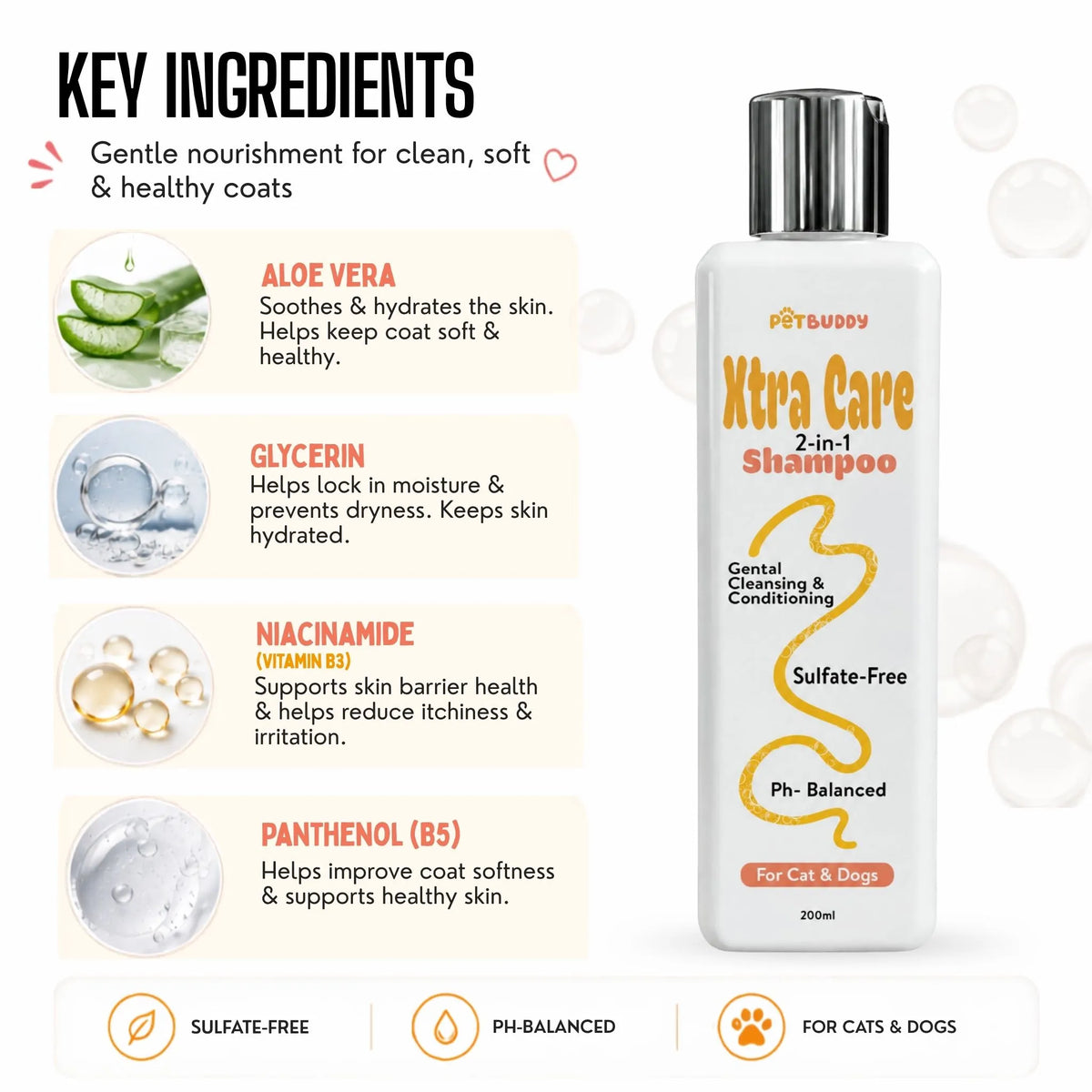 Xtra Care 2-in-1 Shampoo For Cat & Dog